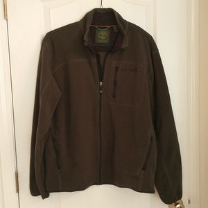 Timberland Zip Up Fleece L Jacket Army Green Hiking